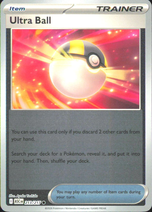 Ultra Ball - ME: Ascended Heroes 213/217 NM - Pokemon TCG