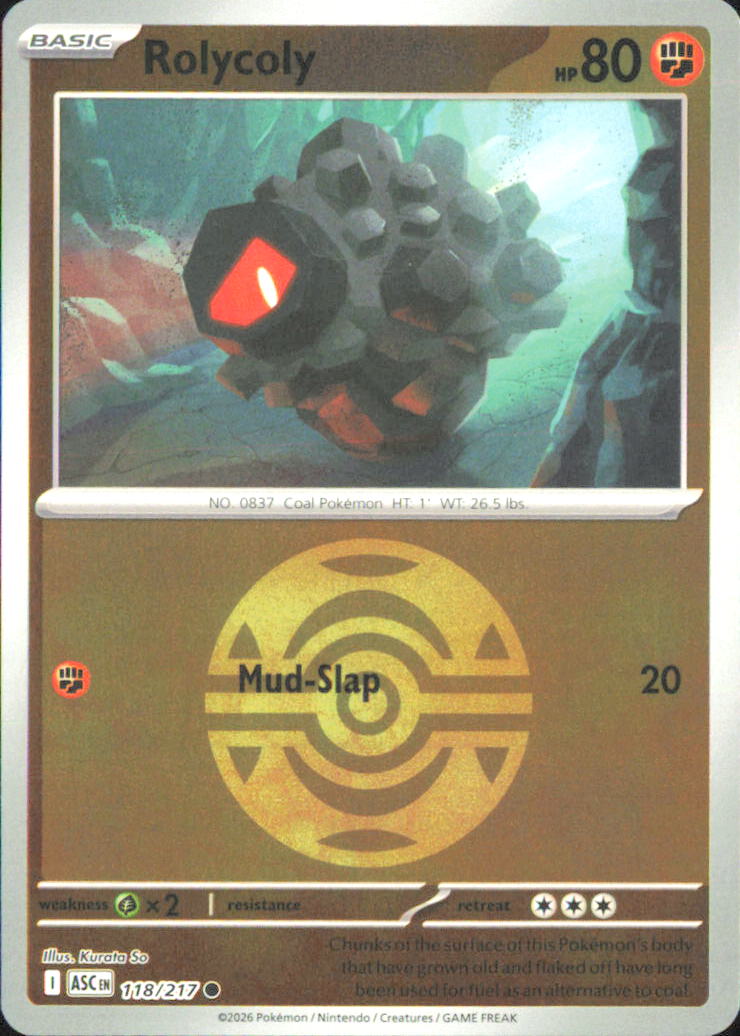 Rolycoly (Dusk Ball) ME: Ascended Heroes 118/217 NM - Pokemon TCG