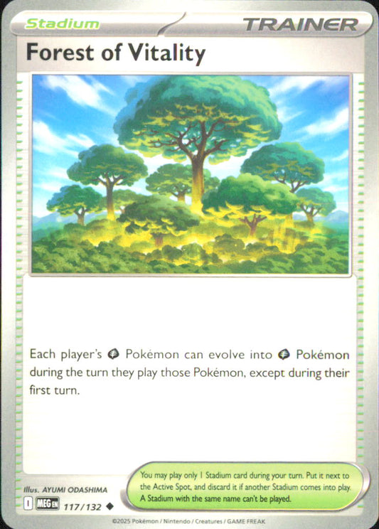 Forest of Vitality ME01: Mega Evolution 117/132 NM - Pokemon TCG