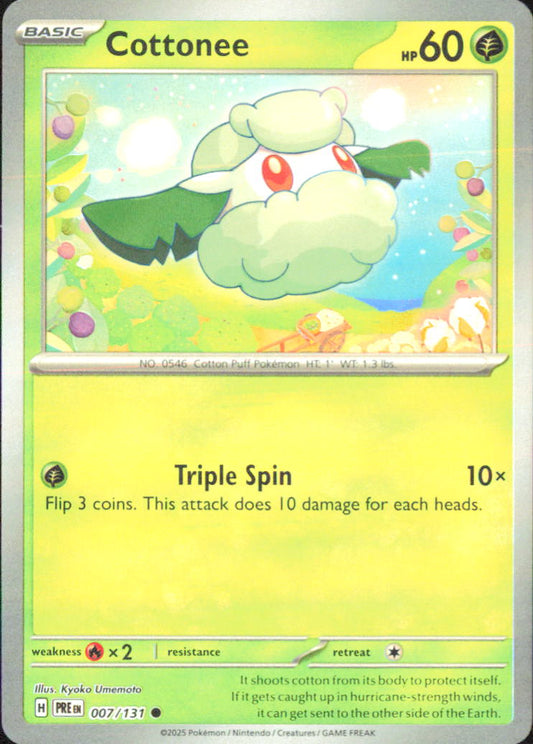 Cottonee (Poke Ball Pattern) SV: Prismatic Evolutions 007/131 NM - Pokemon TCG