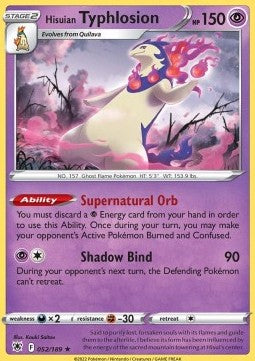 Hisuian Typhlosion⁣ - Astral Radiance⁣ (Holo Rare)⁣ [052]