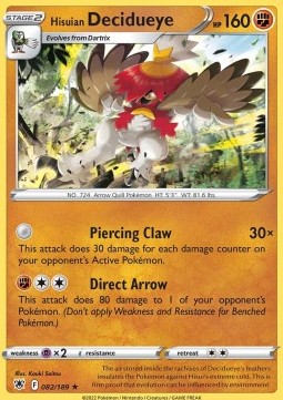 Hisuian Decidueye - Astral Radiance (Holo Rare) [ASR-082]