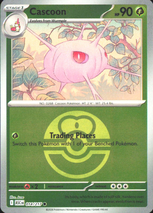 Cascoon (Love Ball) ME: Ascended Heroes 014/217 NM - Pokemon TCG
