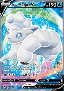 Alolan Vulpix V⁣ - Silver Tempest⁣ (Ultra Rare)⁣ [173]