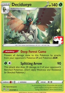 Decidueye⁣ - Play! Pokémon Prize Pack Series One⁣ (Promo)⁣ [DAA 013]