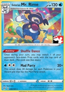 Galarian Mr. Rime - Play! Pokémon Prize Pack Series One (Promo) [PPS1-DAA 036]
