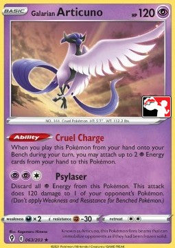 Galarian Articuno - Play! Pokémon Prize Pack Series One (Promo) [PPS1-EVS 063]