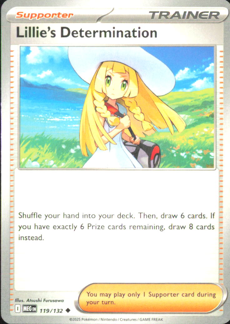 Lillie's Determination - ME01: Mega Evolution 119/132 NM - Pokemon TCG
