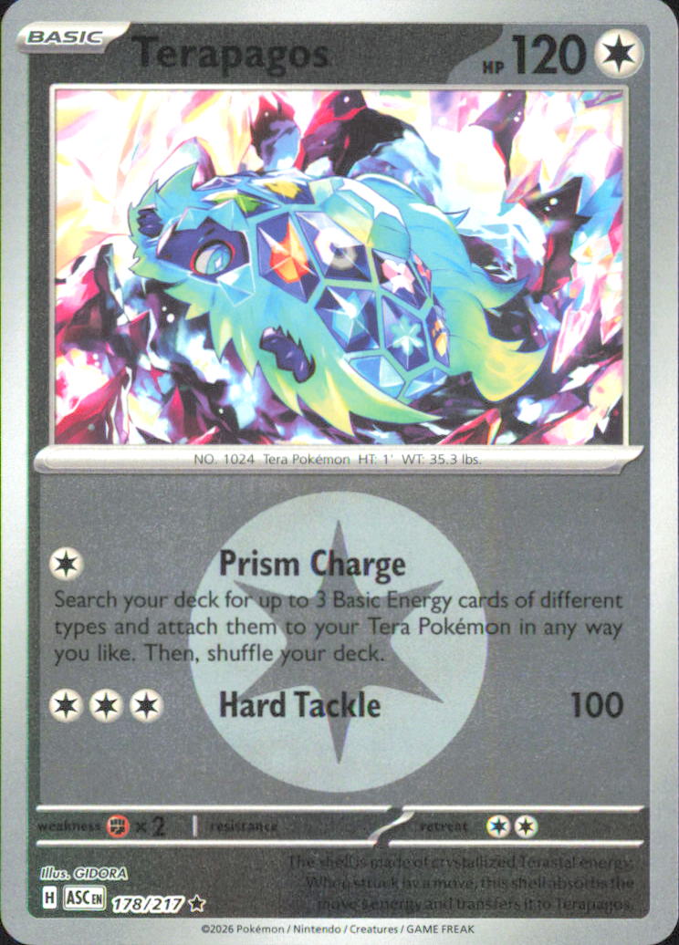 Terapagos (Energy Symbol Pattern) ME: Ascended Heroes 178/217 NM - Pokemon TCG