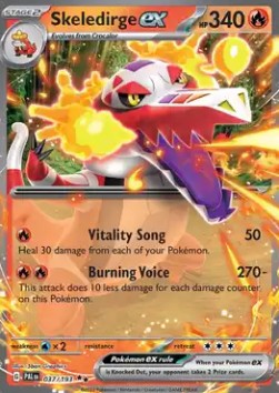 Skeledirge ex - Paldea Evolved (Double Rare) [PAL-037]