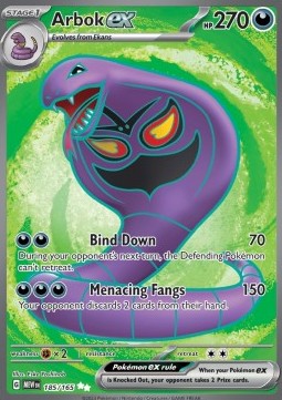 Arbok ex - 151 (Ultra Rare) [MEW-185]