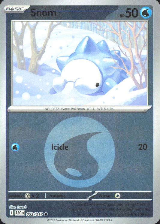 Snom (Energy Symbol Pattern) ME: Ascended Heroes 052/217 NM - Pokemon TCG
