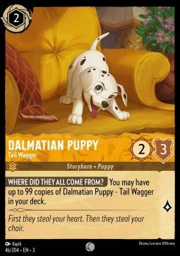 Dalmatian Puppy - Tail Wagger (V.2)⁣ - Into the Inklands⁣ (Common)⁣ [4b]