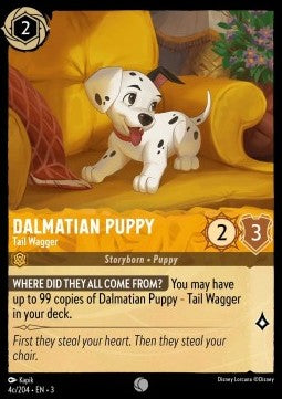 Dalmatian Puppy - Tail Wagger (V.3)⁣ - Into the Inklands⁣ (Common)⁣ [4c]