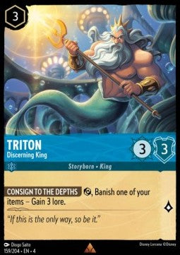 Triton - Discerning King⁣ - Ursula's Return⁣ (Rare)⁣ [159]