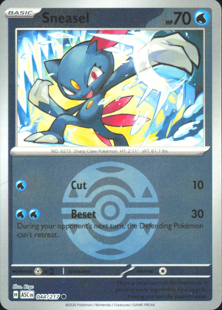 Sneasel (Dusk Ball) ME: Ascended Heroes 044/217 NM - Pokemon TCG