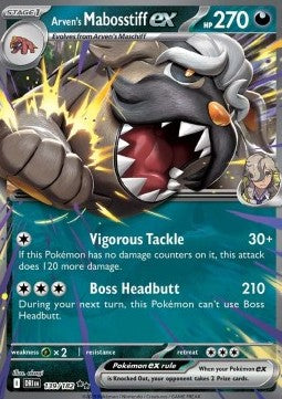 Arven's Mabosstiff ex - Destined Rivals (Double Rare) [DRI-139]