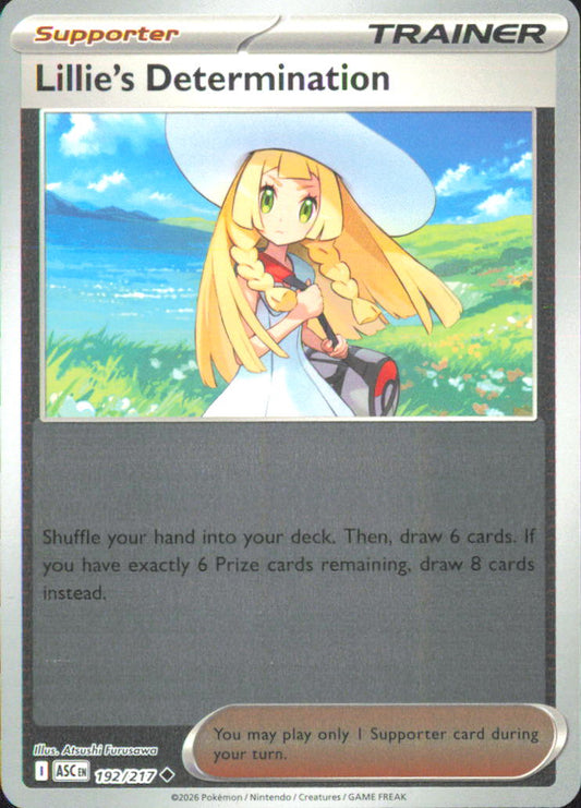 Lillie's Determination ME: Ascended Heroes 192/217 NM - Pokemon TCG