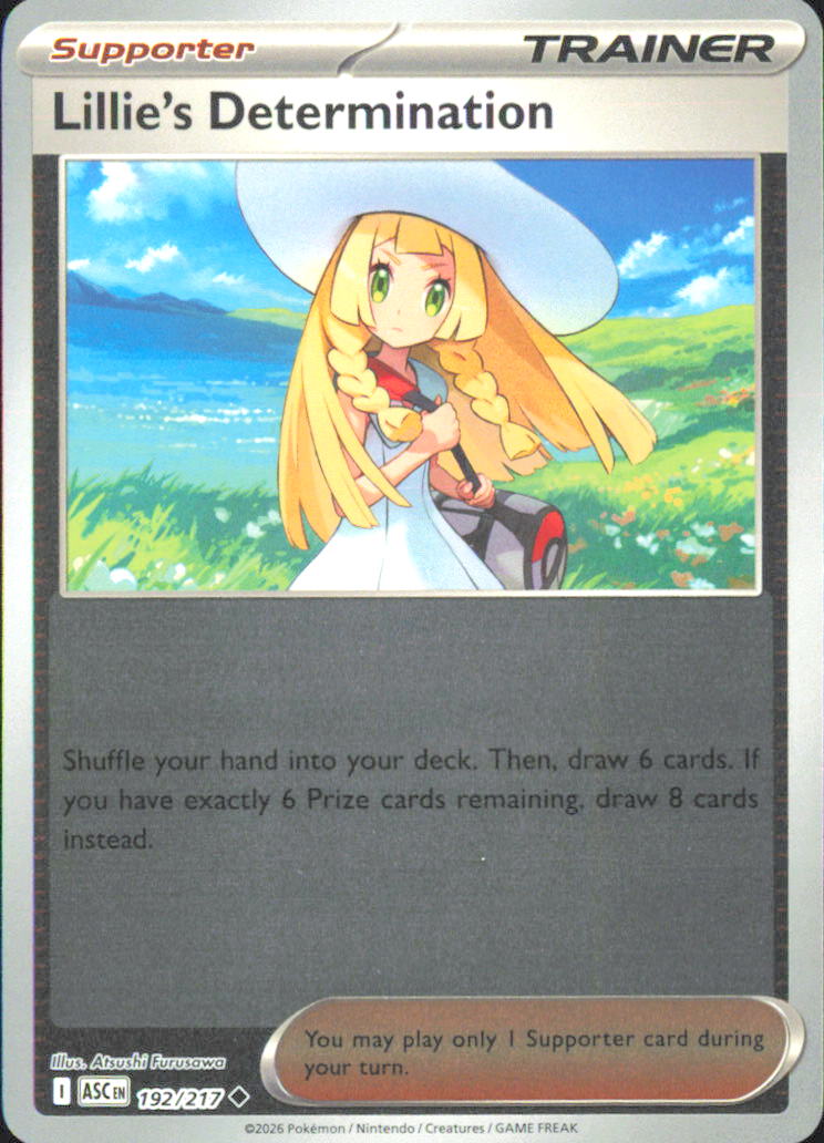 Lillie's Determination ME: Ascended Heroes 192/217 NM - Pokemon TCG