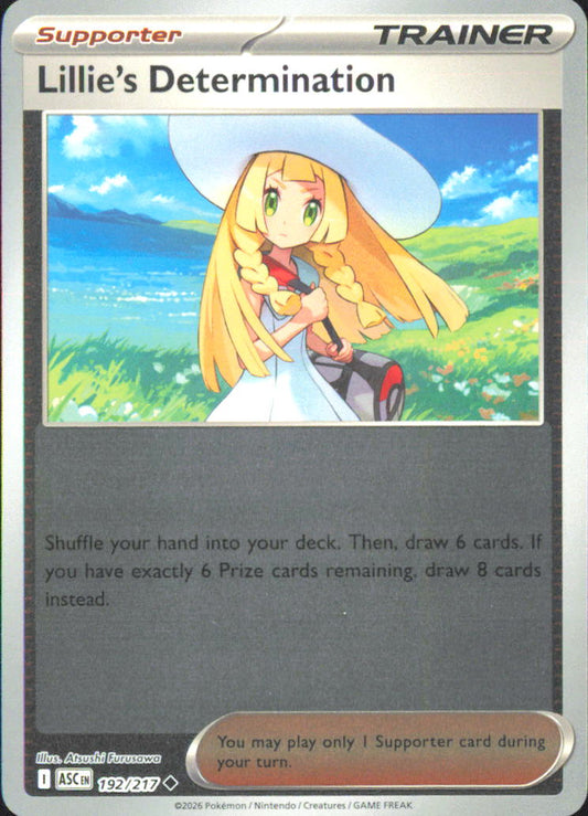 Lillie's Determination ME: Ascended Heroes 192/217 NM - Pokemon TCG