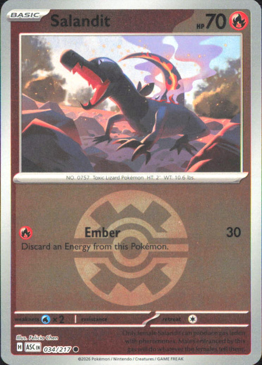 Salandit (Quick Ball) ME: Ascended Heroes 034/217 NM - Pokemon TCG