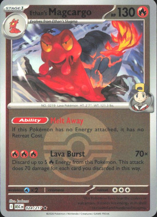 Ethan's Magcargo - (Poke Ball) ME: Ascended Heroes 024/217 NM - Pokemon TCG