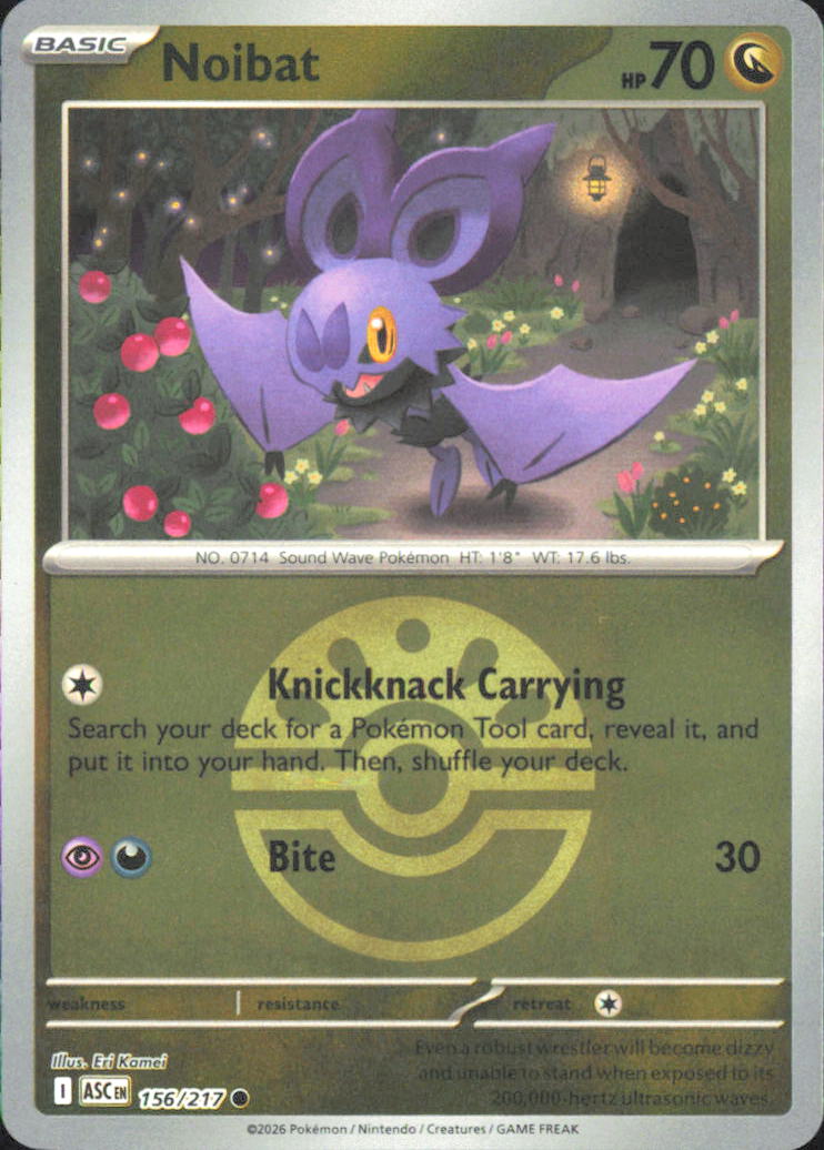 Noibat (Friend Ball) ME: Ascended Heroes 156/217 NM - Pokemon TCG