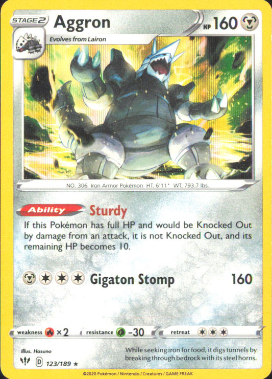 Aggron SWSH03: Darkness Ablaze 123/189 NM - Pokemon TCG