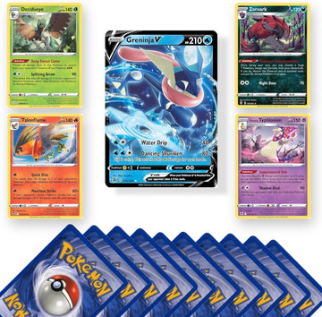 Pokemon Card Mystery Packs including Rares, Holos and V GX or VMAX Pokemon Cards - 20 Pokémon Cards 4 Rare Cards