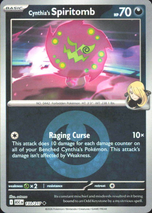Cynthia's Spiritomb - (Energy Symbol Pattern) ME: Ascended Heroes 133/217 NM - P