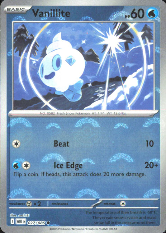 Cryogonal (Poke Ball Pattern) SV: Black Bolt 027/086 NM - Pokemon TCG