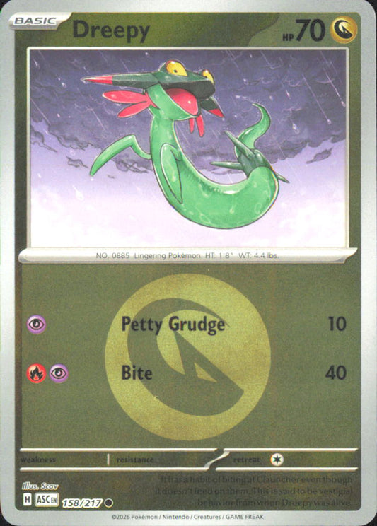 Dreepy - (Energy Symbol Pattern) ME: Ascended Heroes 158/217 NM - Pokemon TCG