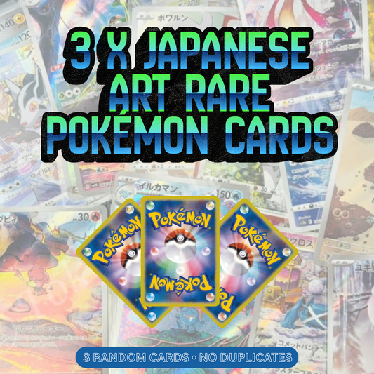 3x Genuine Japanese Pokémon TCG Art Rare Cards | Random Selection | No Duplicates
