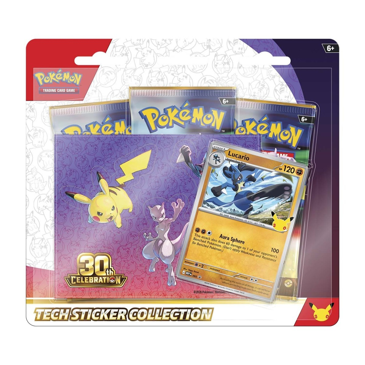 Pokémon TCG: Tech Sticker Collection - Assorted - 30th Celebration