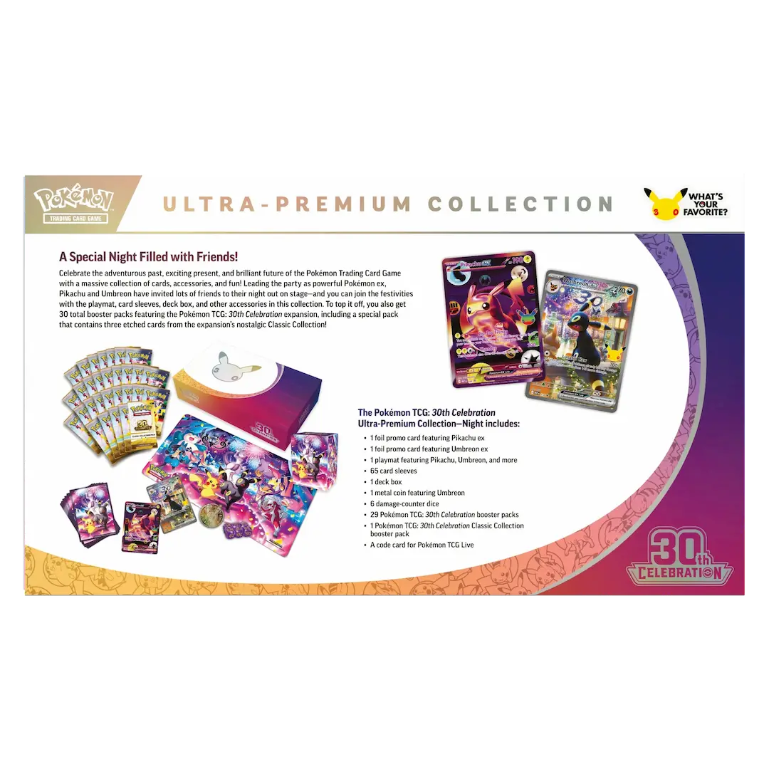 Pokemon TCG - 30th Celebration Ultra Premium Collection - Night Version