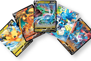 Pokémon Cards: Bundle of 5 Rare Pokemon Cards including V or VMAX, EX, GX, Full Art, Illustration Rare, Trainer Gallery Pokemon Cards