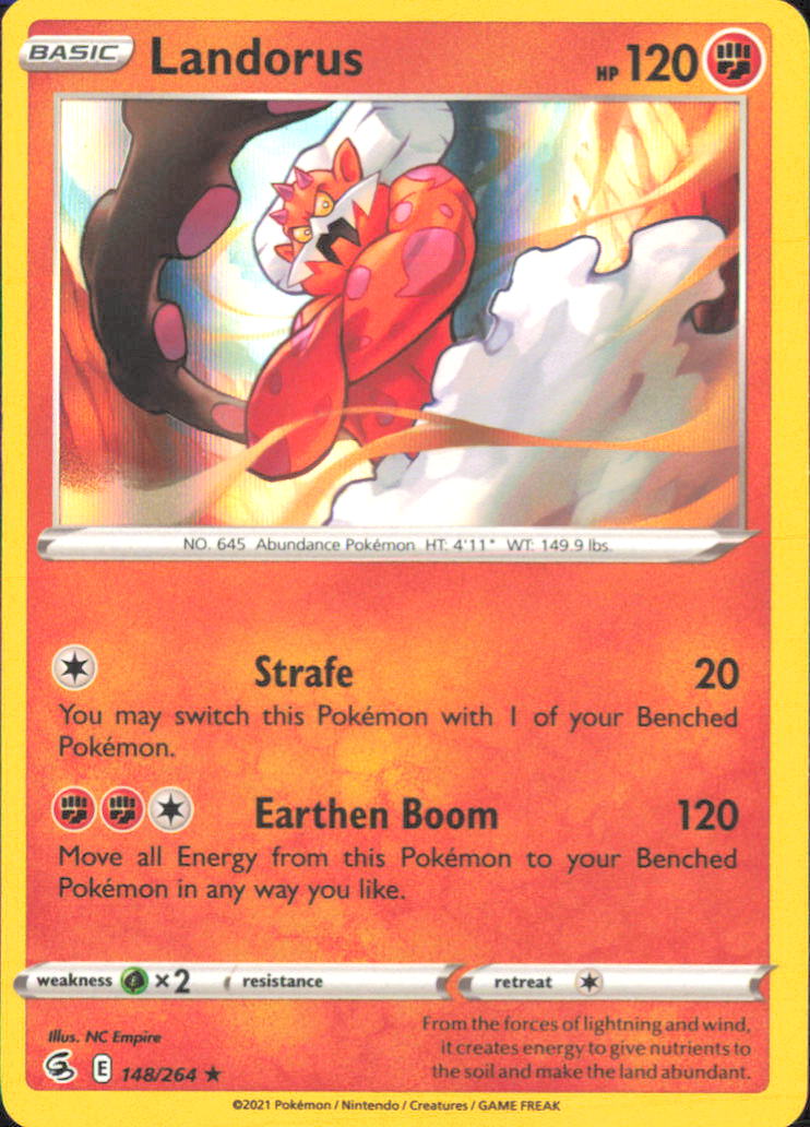 Landorus SWSH08: Fusion Strike 148/264 NM - Pokemon TCG
