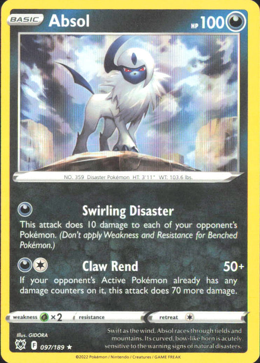 Absol SWSH10: Astral Radiance 097/189 NM - Pokemon TCG