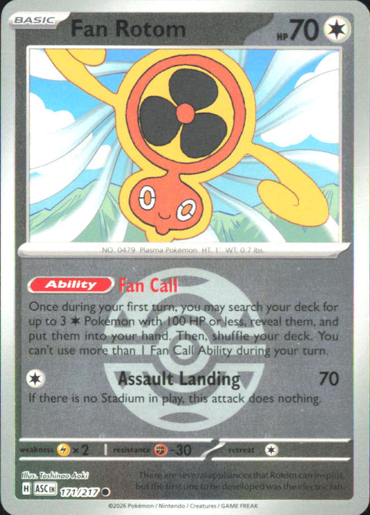 Fan Rotom - (Dusk Ball) ME: Ascended Heroes 171/217 NM - Pokemon TCG