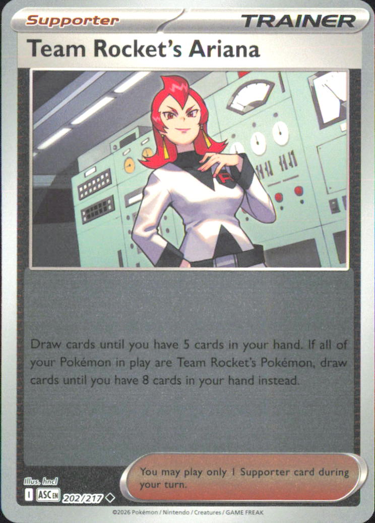 Team Rocket's Ariana ME: Ascended Heroes 202/217 NM - Pokemon TCG