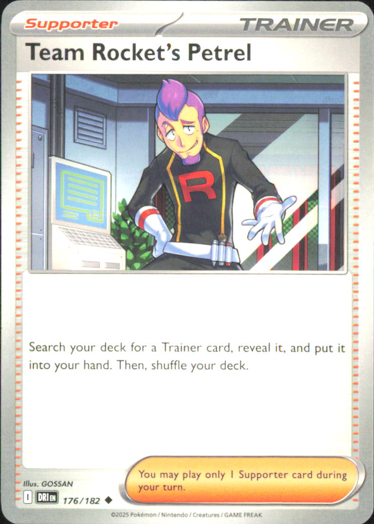 Team Rocket's Petrel - SV10: Destined Rivals 176/182 NM - Pokemon TCG