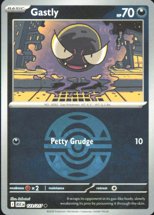 Gastly (Dusk Ball) ME: Ascended Heroes 123/217 NM - Pokemon TCG