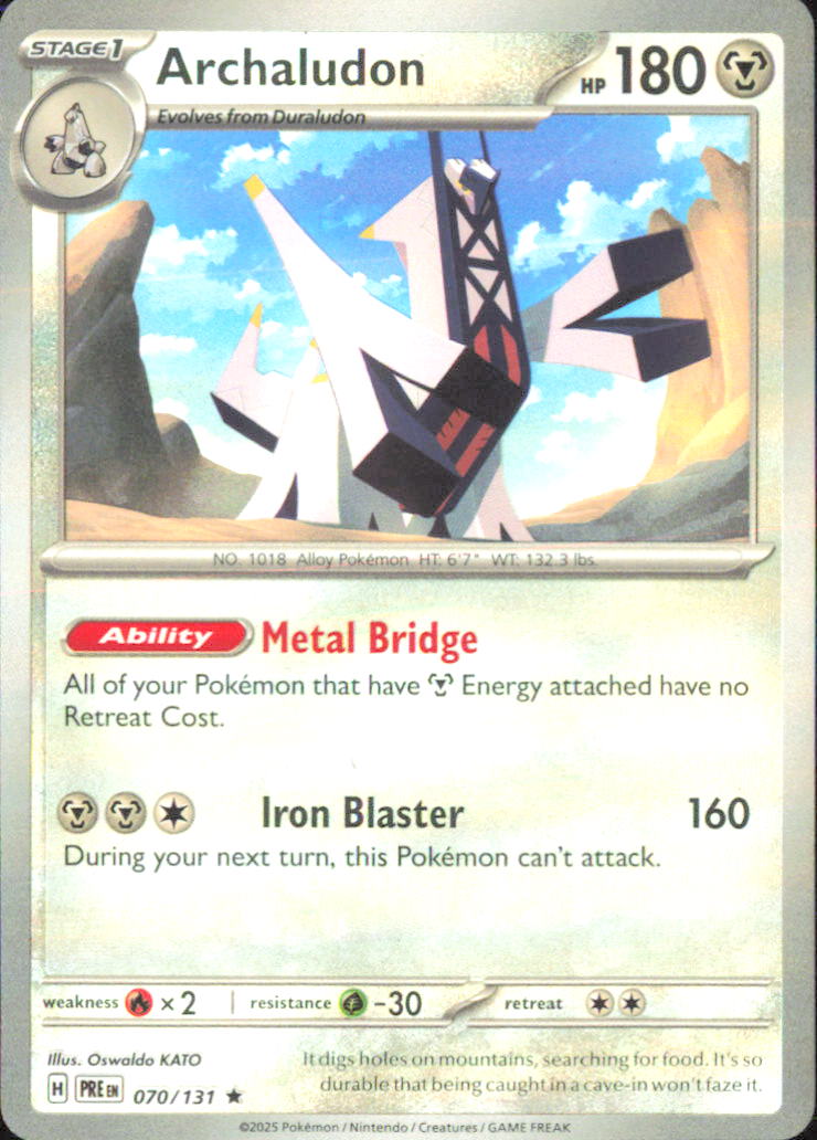 Archaludon (Poke Ball Pattern) SV: Prismatic Evolutions 070/131 NM - Pokemon TCG