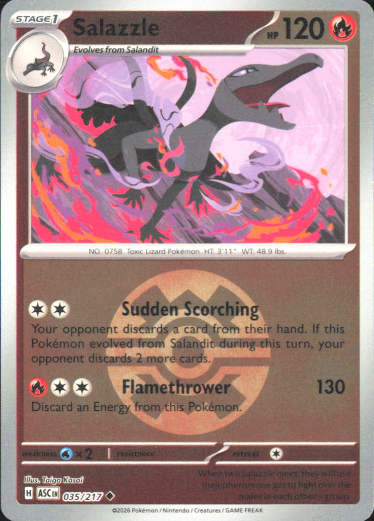 Salazzle (Quick Ball)  ME: Ascended Heroes 035/217 NM - Pokemon TCG