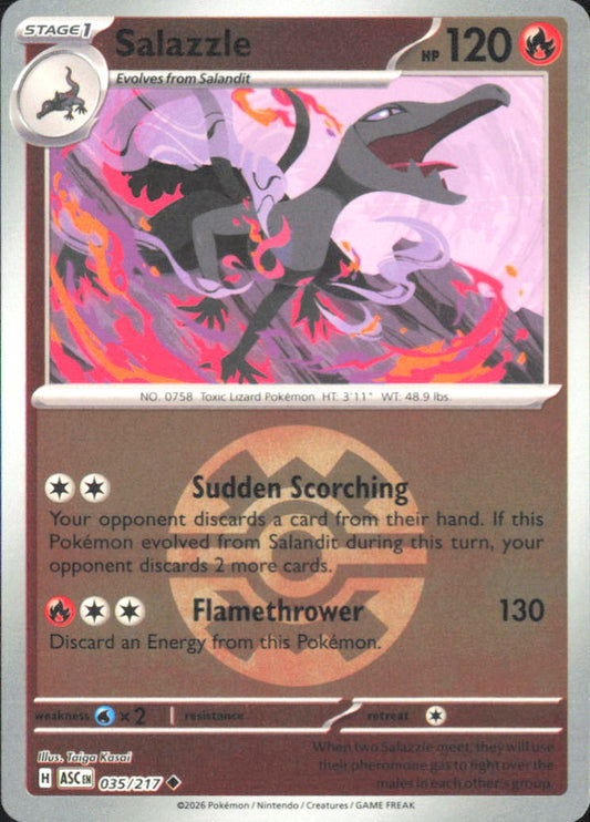 Salazzle (Quick Ball)  ME: Ascended Heroes 035/217 NM - Pokemon TCG