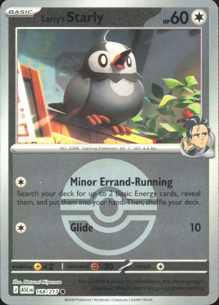 Larry's Starly (Poke Ball) ME: Ascended Heroes 168/217 NM - Pokemon TCG