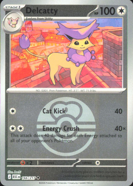 Delcatty (Love Ball) ME: Ascended Heroes 166/217 NM - Pokemon TCG