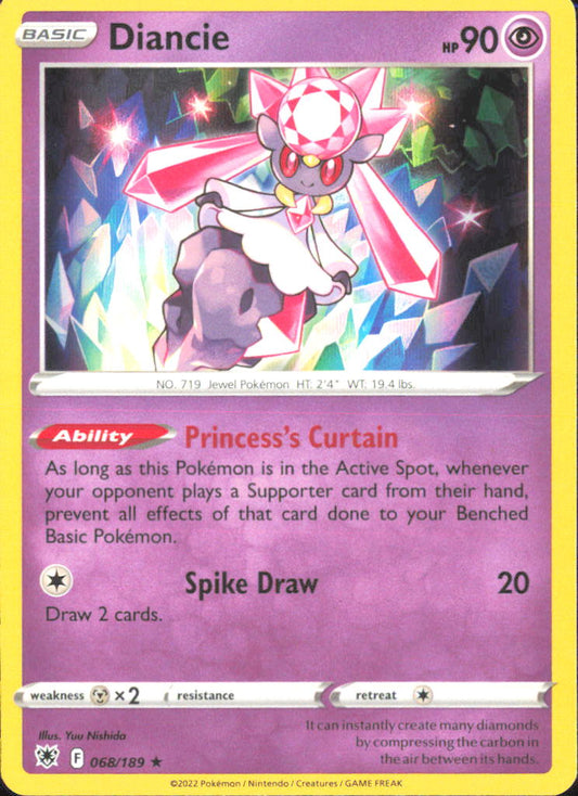 Diancie SWSH10: Astral Radiance 068/189 NM - Pokemon TCG