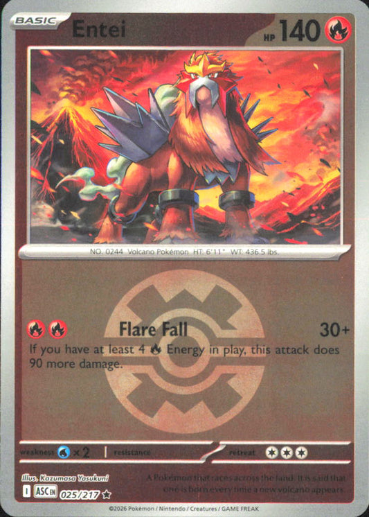 Entei (Quick Ball) ME: Ascended Heroes 025/217 NM - Pokemon TCG
