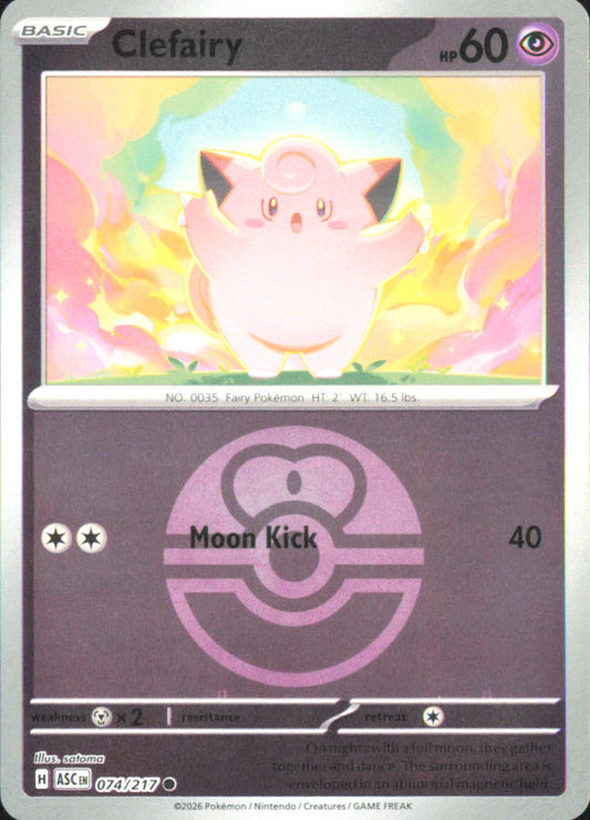 Clefairy (Love Ball) ME: Ascended Heroes 074/217 NM - Pokemon TCG